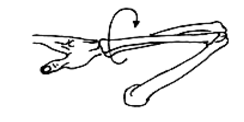 Надо помнить, что вращение запястья на самом деле является вращением костей предплечья, а не поворотом в суставе. В результате приложения к лучезапястному суставу мощной внешней силы, вынуждающей совершить движение, выходящее за естественные пределы, можно повредить удерживающие сустав связки.