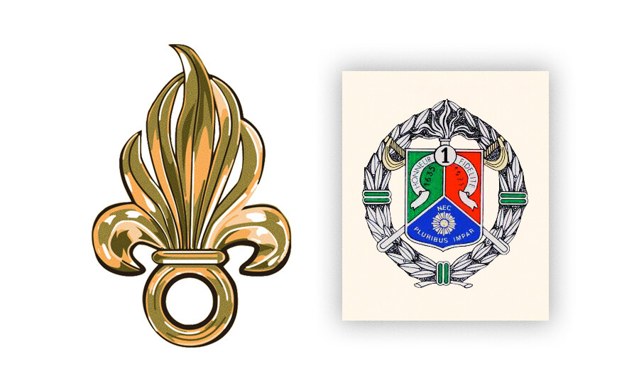 Эмблемы иностранного легиона 