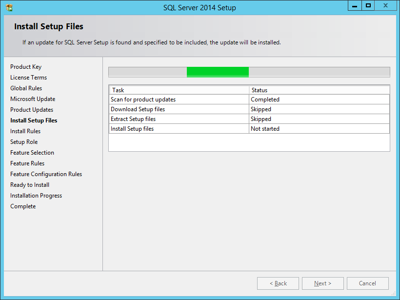 Updating setup files