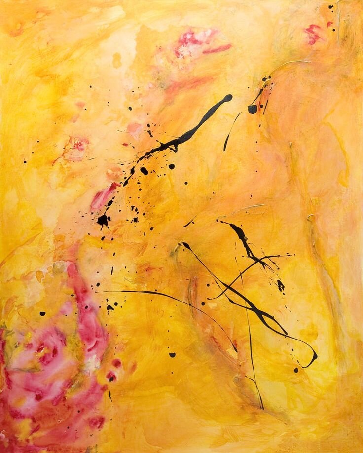 Жёлтая абстракция с сайта pinterest