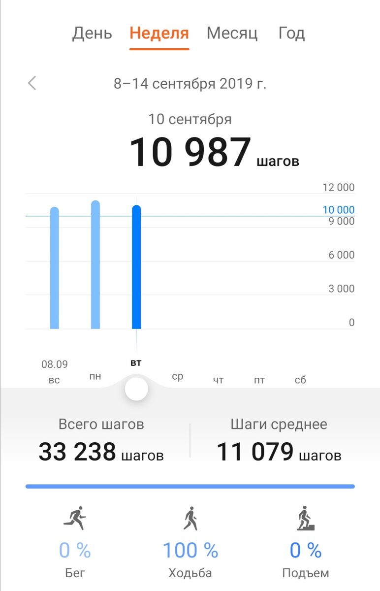 Ежедневно минимум 10.000 шагов вне зависимости от настроения, погоды и усталости