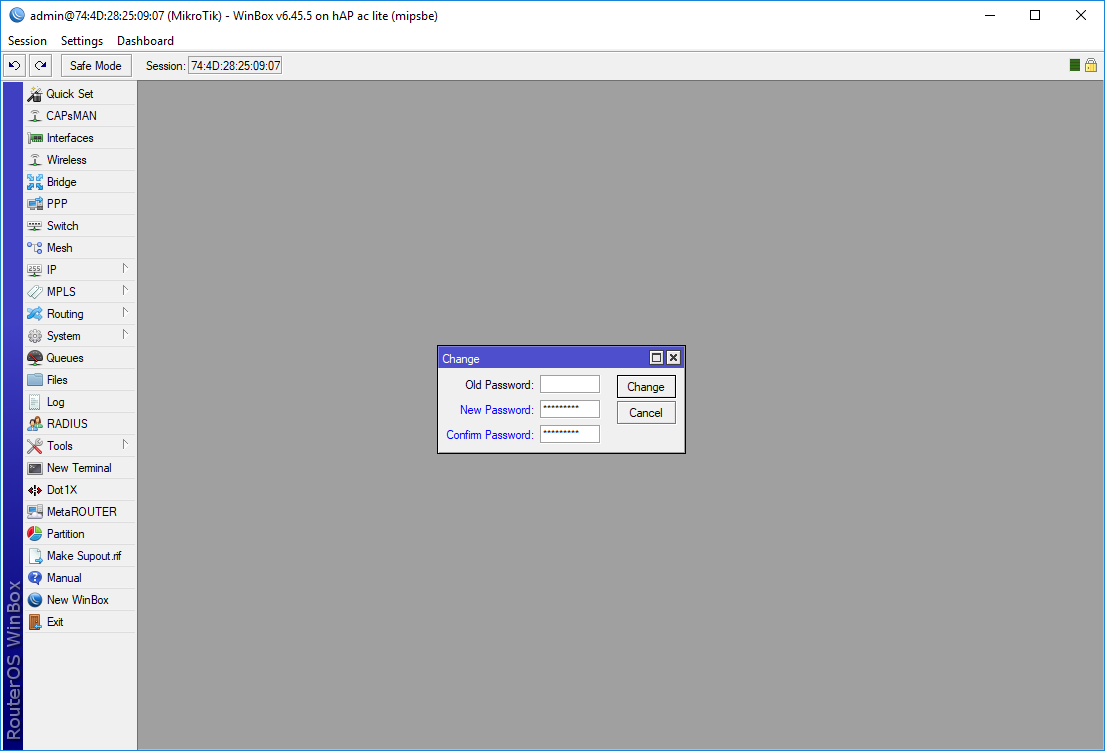 Mikrotik admin
