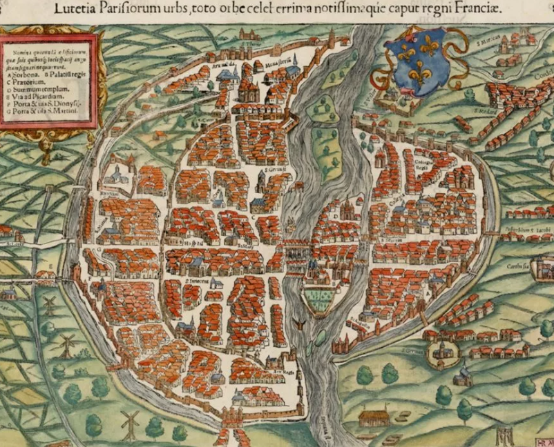 Карта средневекового Парижа . С Яндекс.картинки