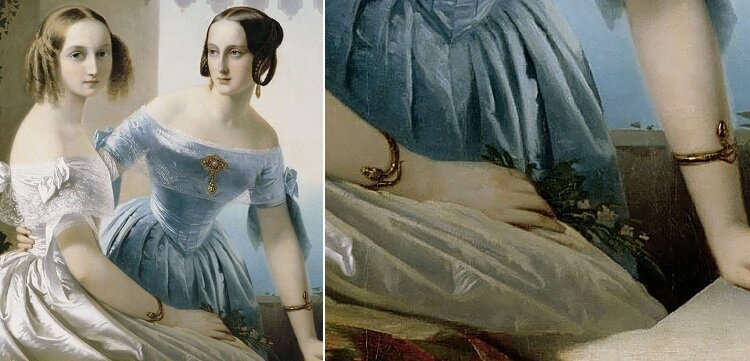 Тимофей Нефф. Портрет дочерей императора Николая I. Источник - Википедия.