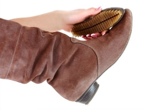 Силиконавая щётка для замшевой обуви
