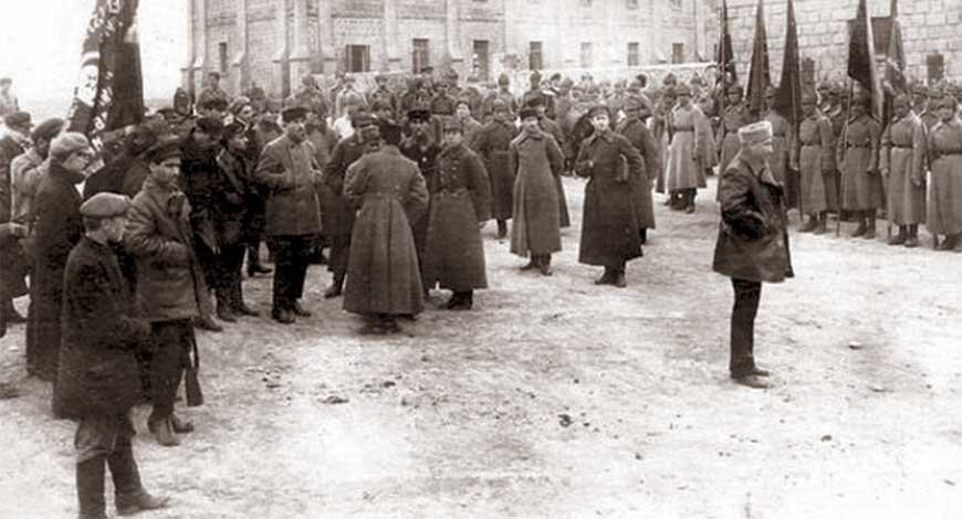 Войска Красной армии в Баку. 1920 год