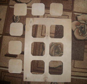 Заготовки лицевой части для развивающего стенда с замочками