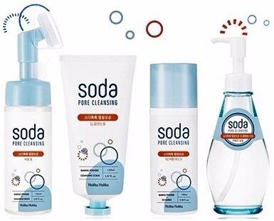 Слева направо: пенка для умывания, пенка для глубокого очищения, пенящаяся маска, гидрофильное масло