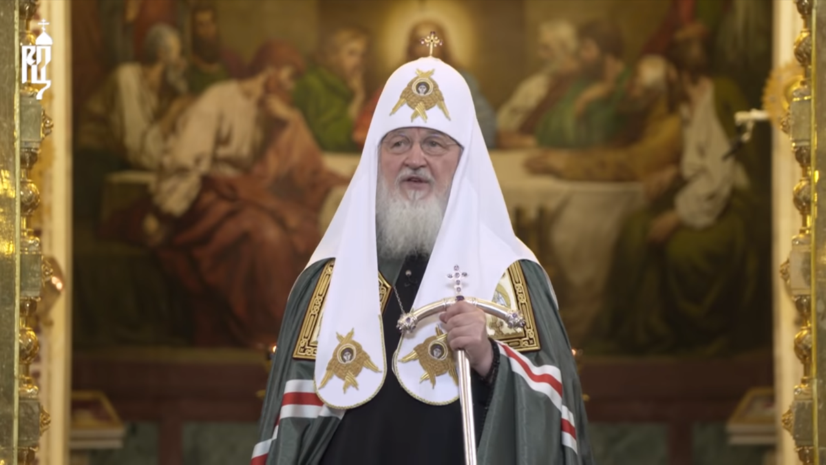 Патриарх Московский и всея Руси Кирилл в Храме Христа Спасителя 29 марта 202 года