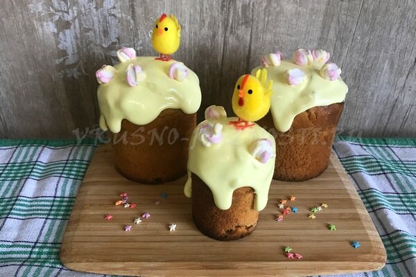 Пасхальный кулич который всегда получается.