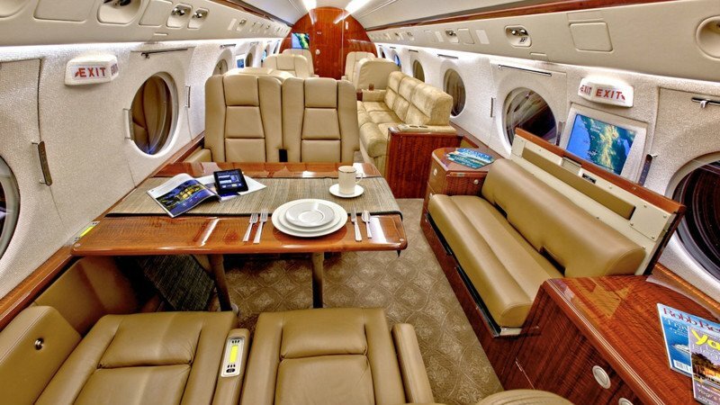                                                                    Интерьер Gulfstream V