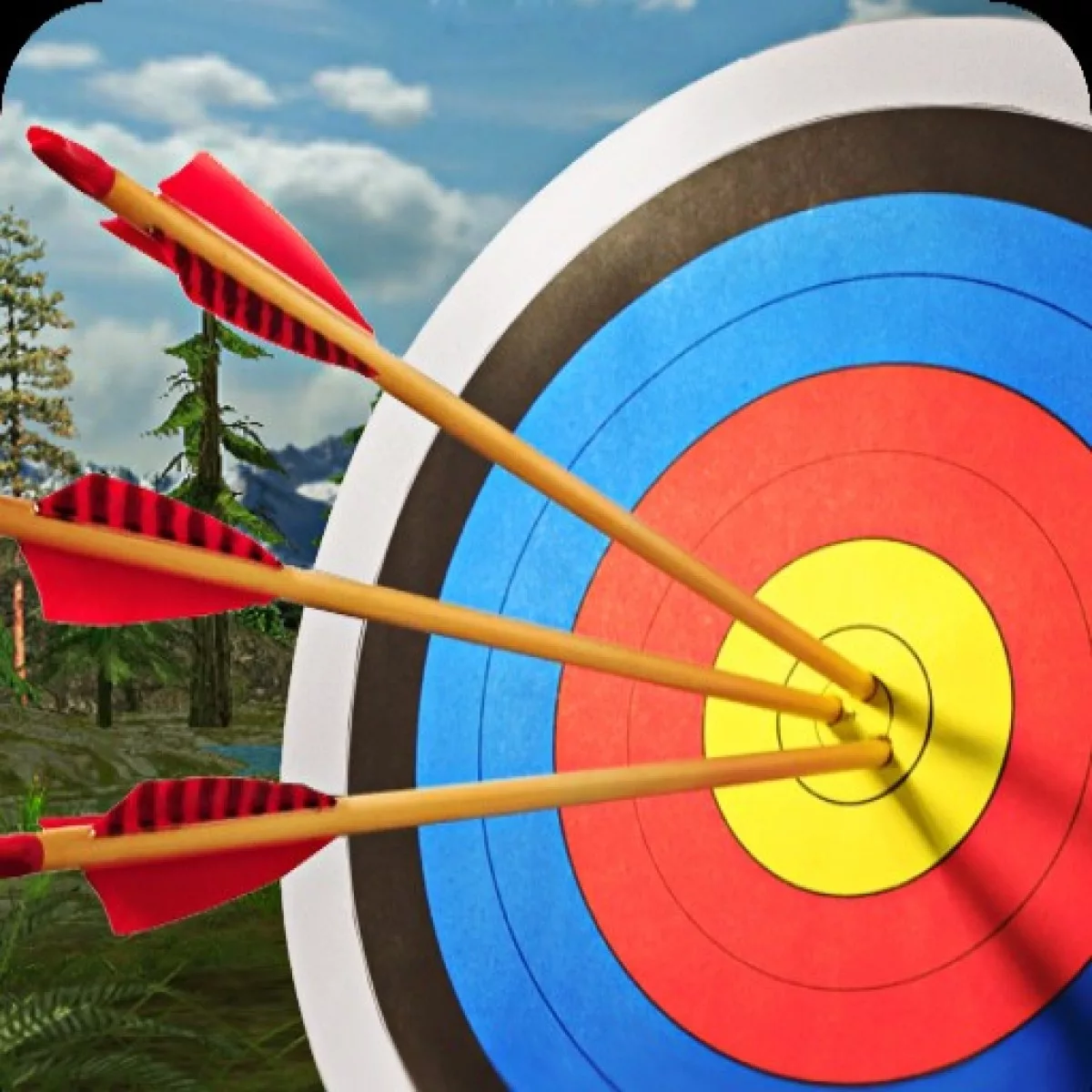 Игра метко в цель. Archery shooting игра. Мишень со стрелой. Стрела в цель.