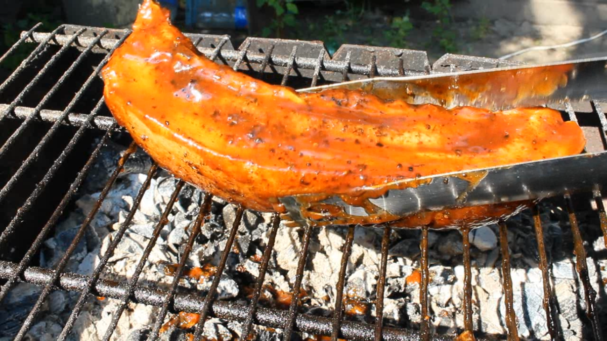 Свиная грудинка на мангале в кисло сладком соусе BBQ. Это божественно!!!  Фото рецепт, пошагово. | Димоныч | Дзен