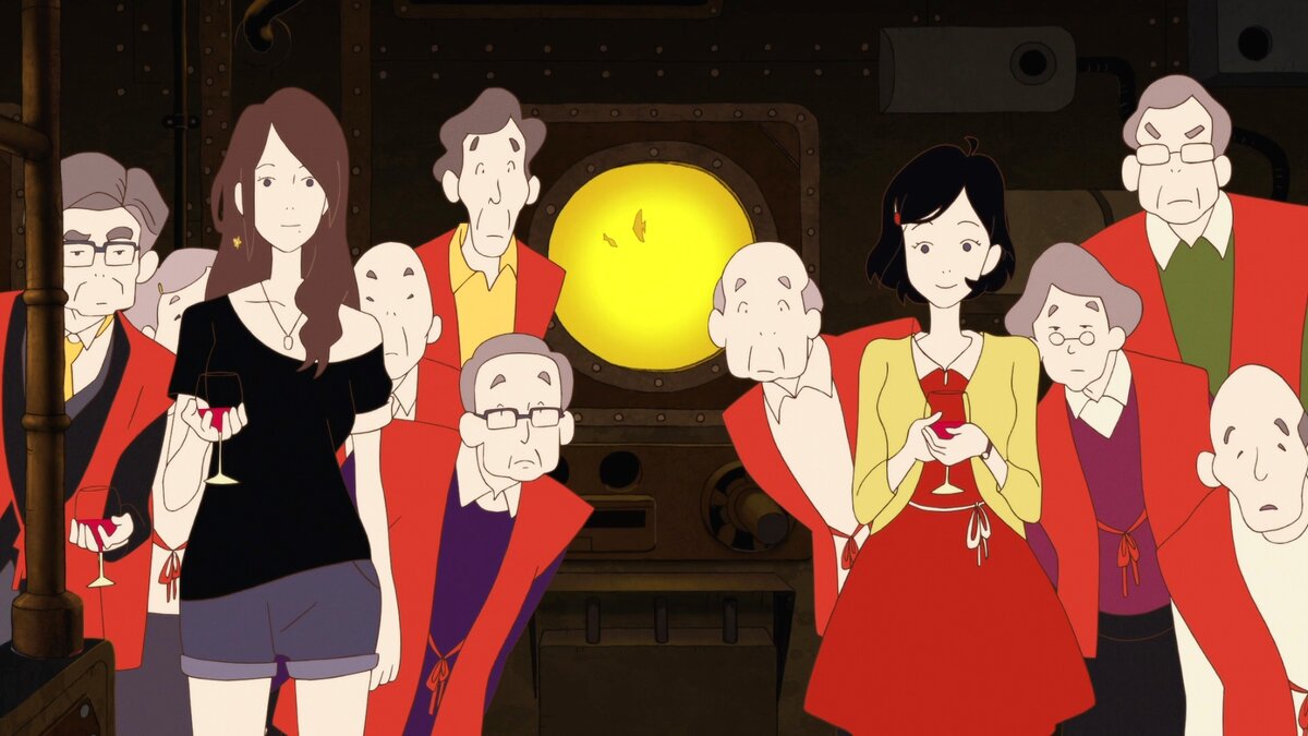 рисовка в аниме такого простого плана, но от этого не менее отталкивающая...