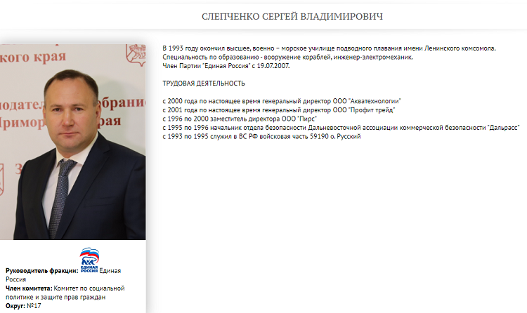 Образ депутата из официальной информации о депутате сильно отличается от сведений, приведенных в открытых источников 