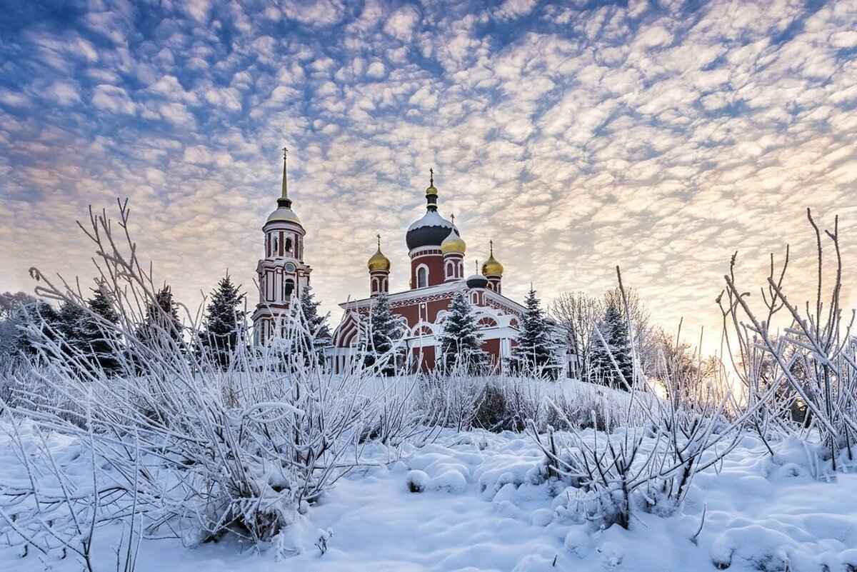 красивые места подмосковья зимой