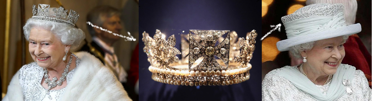 Трансфер короны. Королева Елизавета II всегда в короне. Коллаж автора