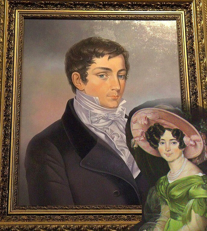 Авторский коллаж "Роковая любовь Веневитинова". Фото портретов сделаны мной в музее-усадьбе поэта под Воронежем