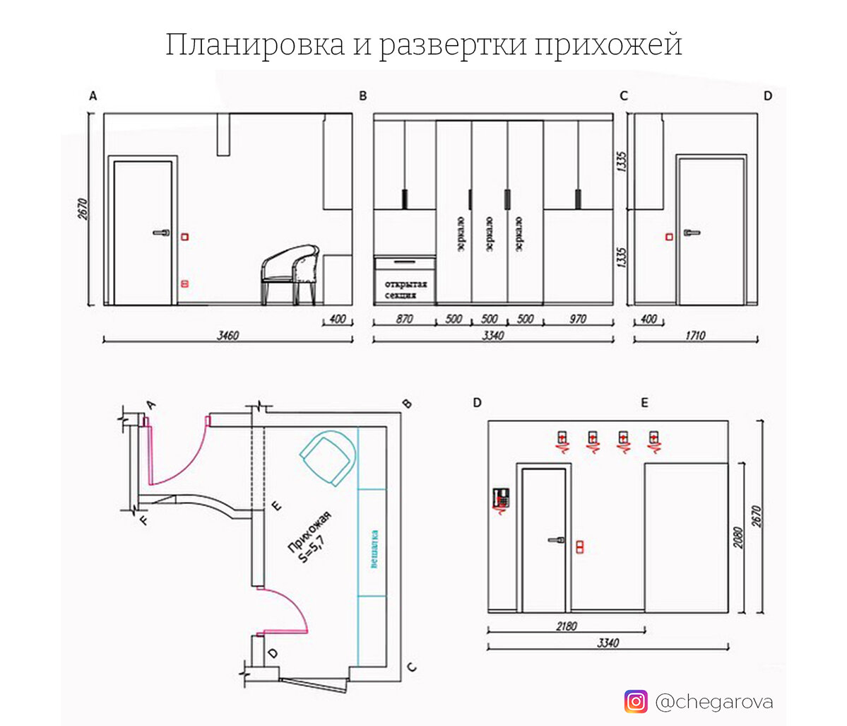 Прихожая ДО, планировочное решение