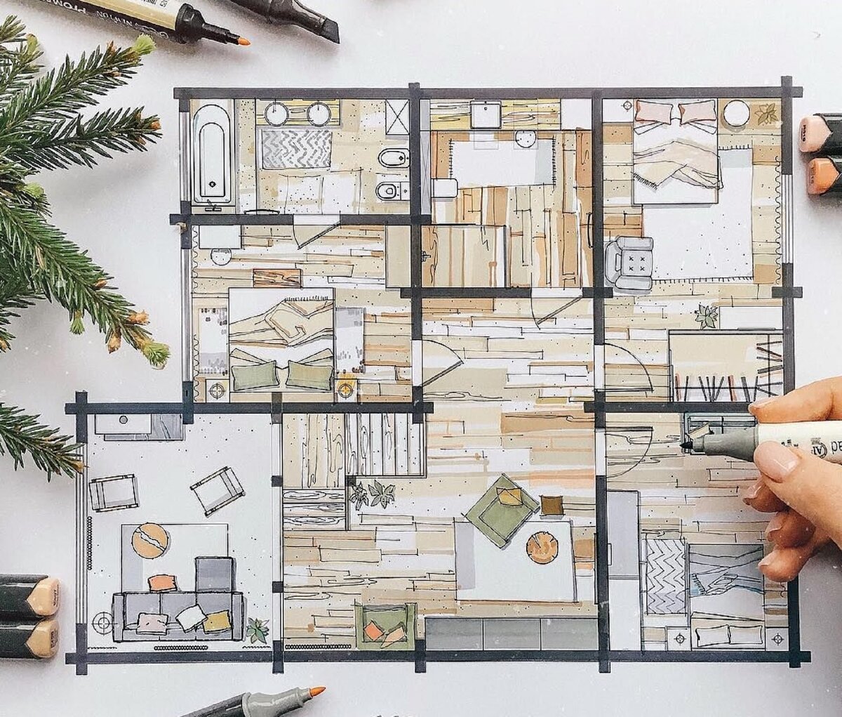 Если подобная раскладка забирает всё ваше внимание – в вас точно дремлет дизайнер