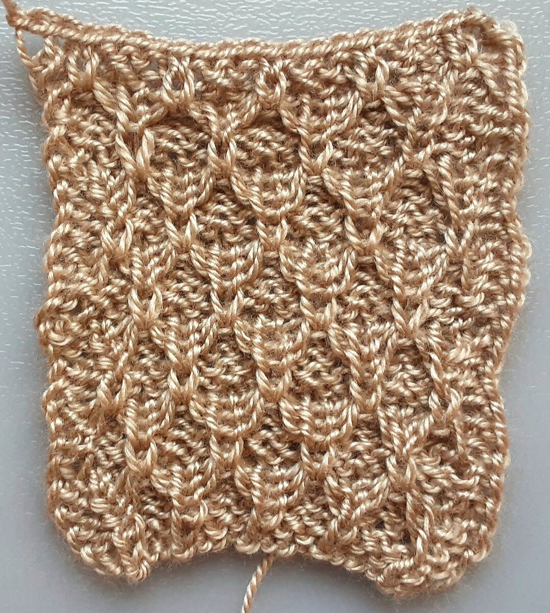 Лицевая сторона узора.