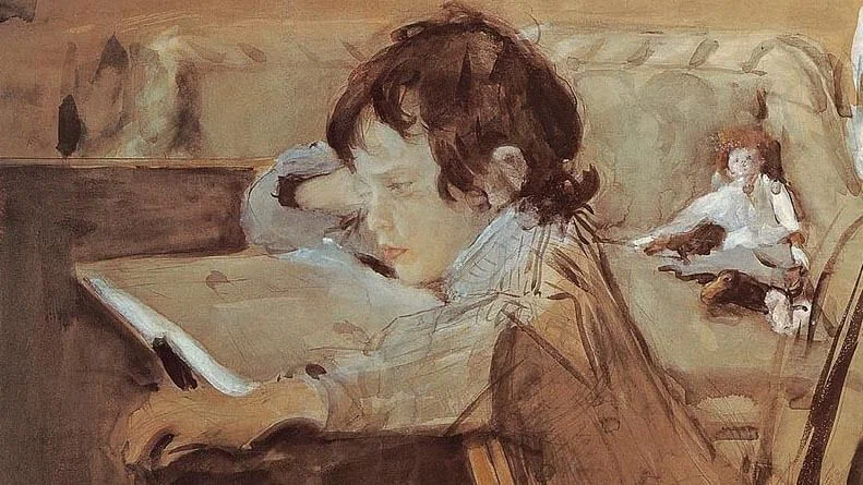 ВАЛЕНТИН СЕРОВ. САША СЕРОВ (ФРАГМЕНТ). 1897. ЧАСТНОЕ СОБРАНИЕ