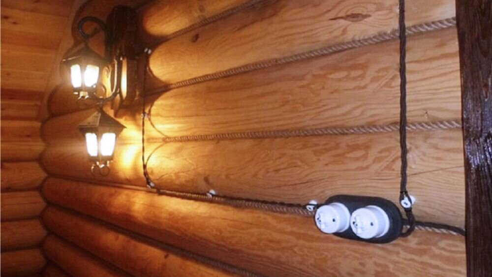 Электропроводка в деревянном доме
