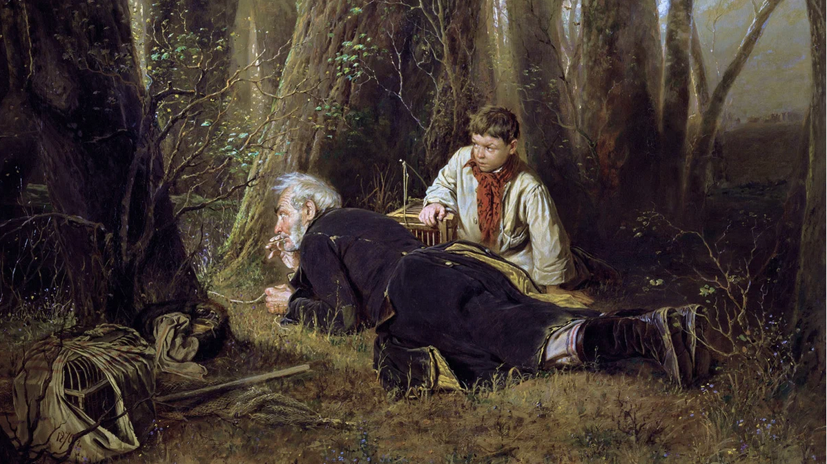 Птицелов, В. Перов (1870)