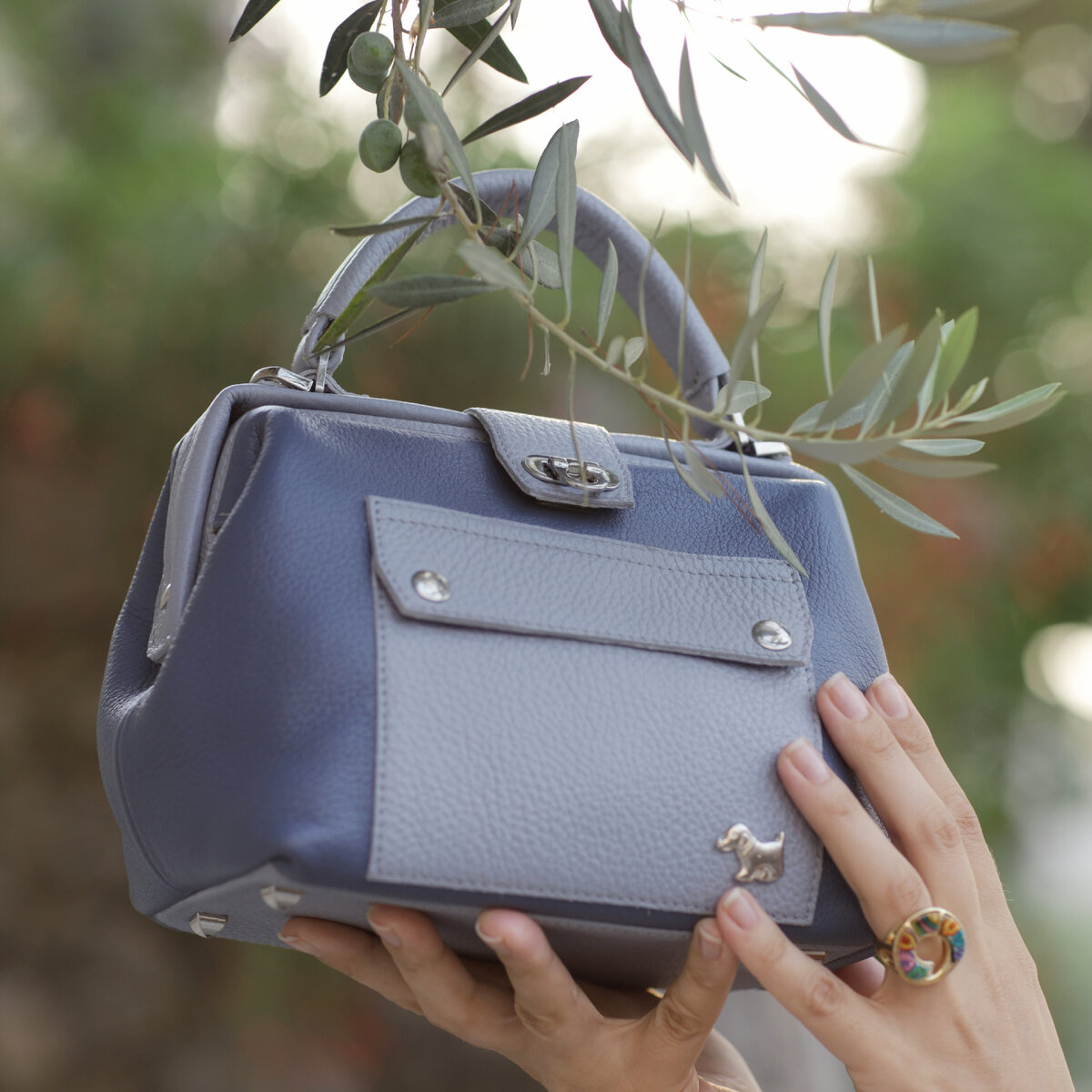 Саквояж из натуральной кожи