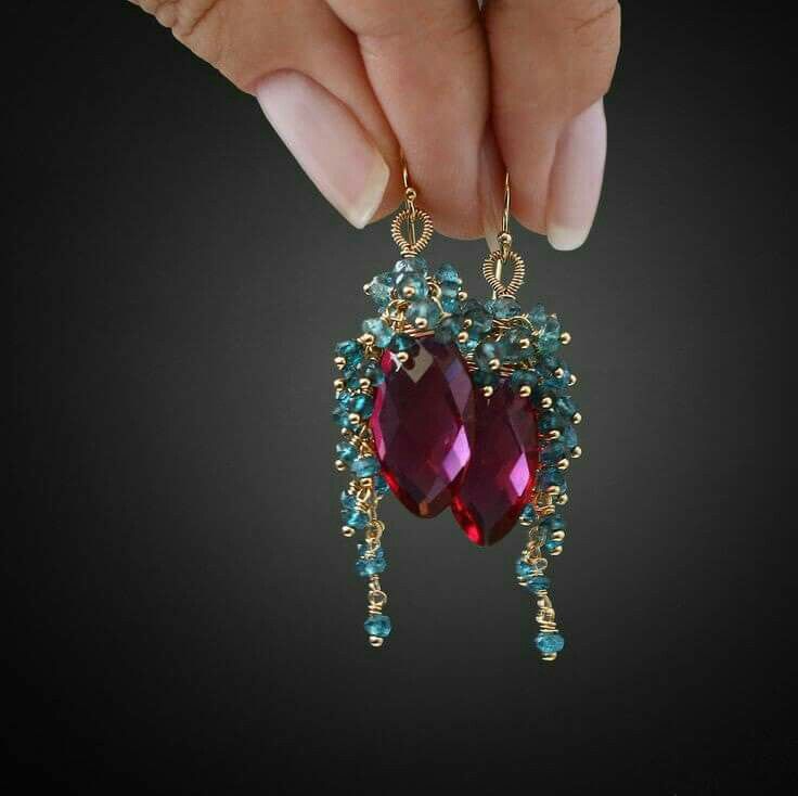 Серьги со шпинелью. Источник: Pinterest