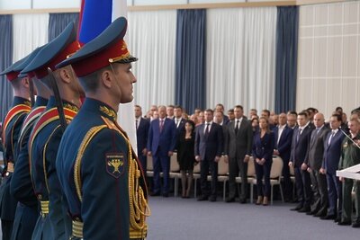    Церемония вступления Андрея Воробьева в должность губернатора © Пресс-служба Губернатора и Правительства Московской области