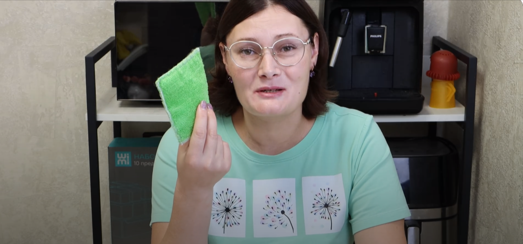 Новая марля для посуды. Можно мыть без Fairy. Выкидывайте поролоновые ...