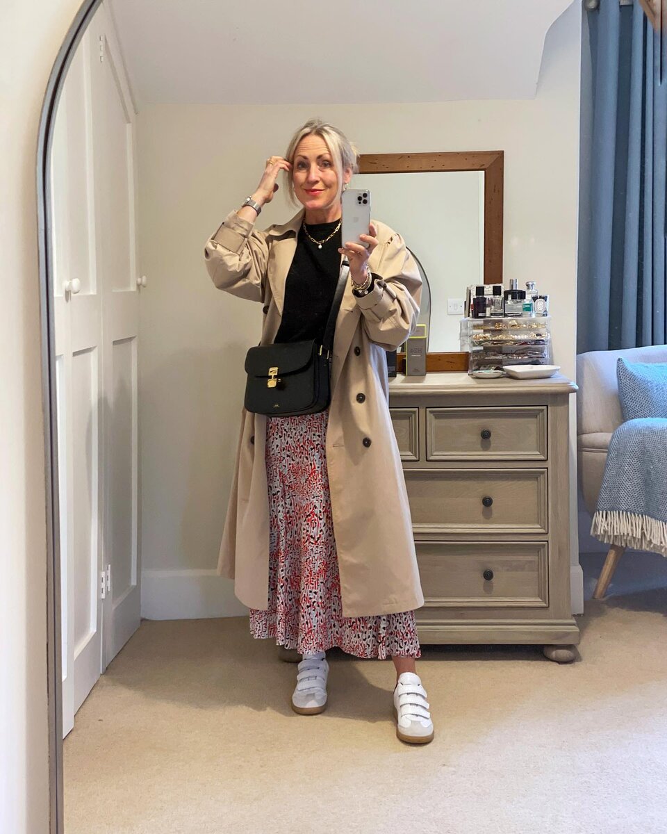 Ничего лишнего: 12 осенних образов от 50-летней модницы, которая не ...