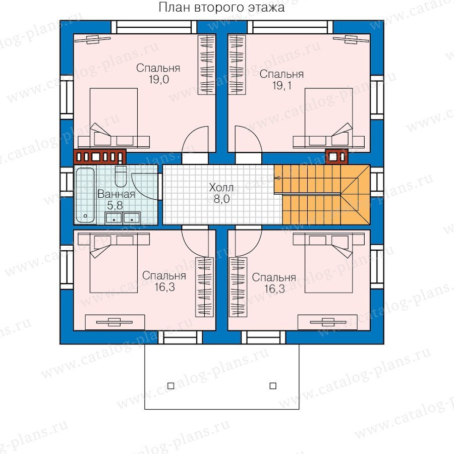 Проект двухэтажного дома 168м² с восьмискатной кровлей | Проекты Коттеджей  | Дзен