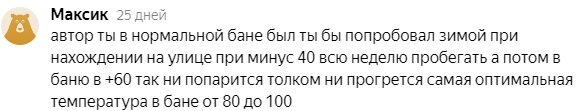 Один из многочисленных комментариев