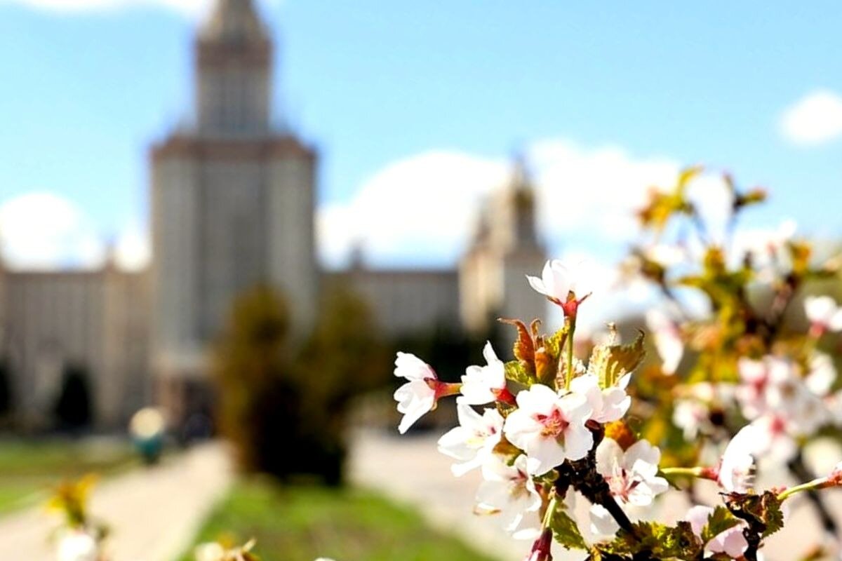 Весна в москве фото