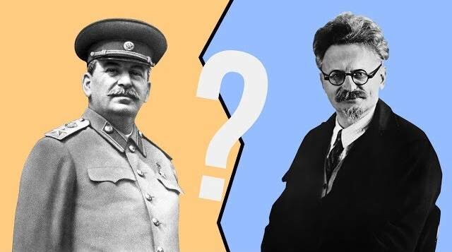 Иосиф Сталин и Лев Троцкий
