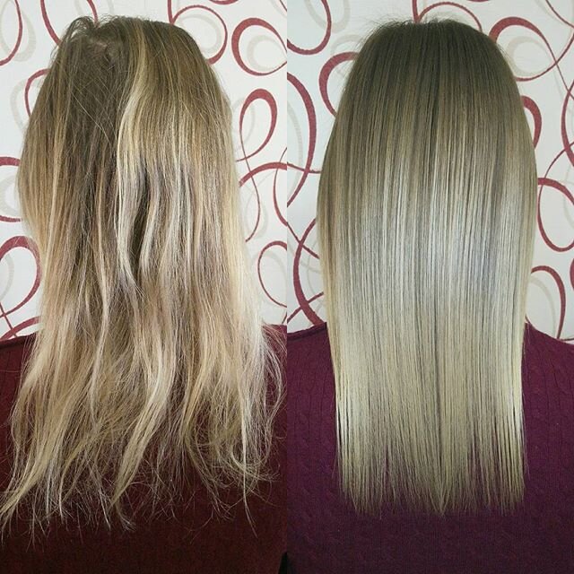 Кератиновое выпрямление волос: Фото - https://www.instagram.com/linainverse13/