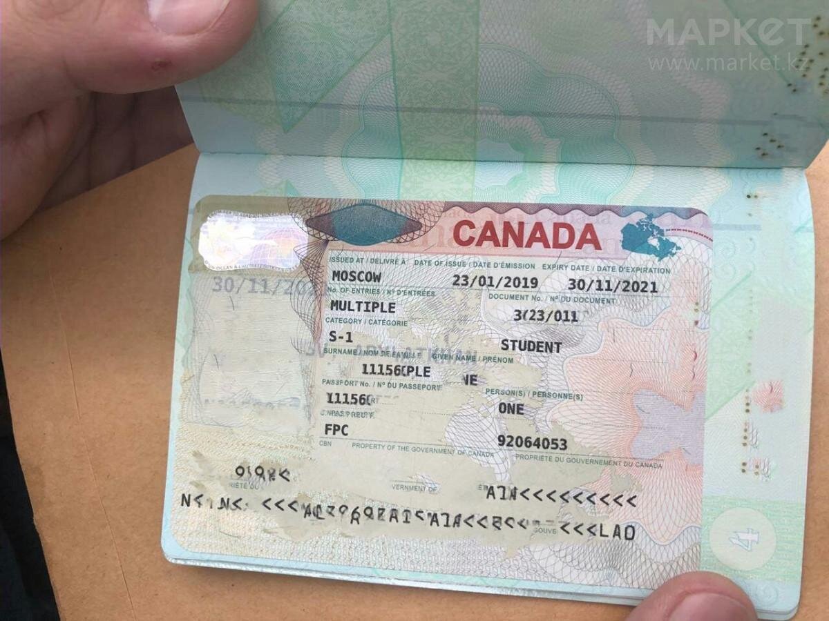 виза канада размеры