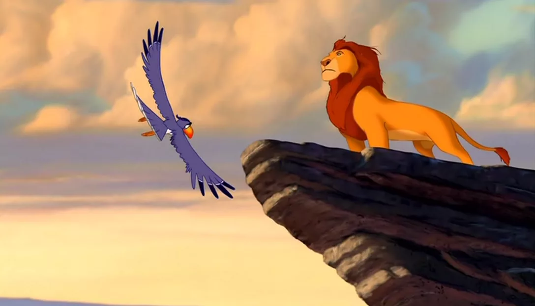 Скриншот из мультфильма  студии Уолта  Диснея "Король Лев". (1994 г.)