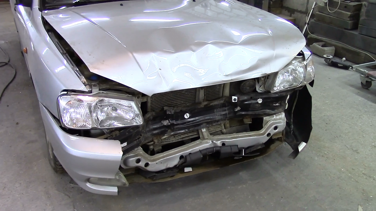 Удар в переднюю часть не сильный,но поработать надо.