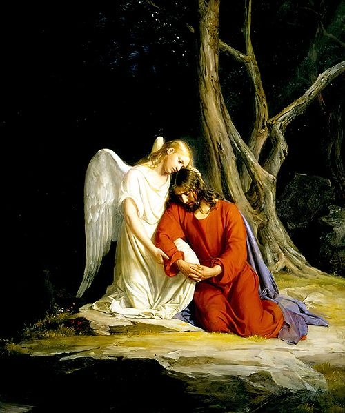 Kristus i Gethsemane have / Carl Bloch