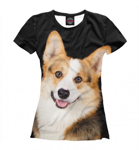 Корги милая футболка для девочек