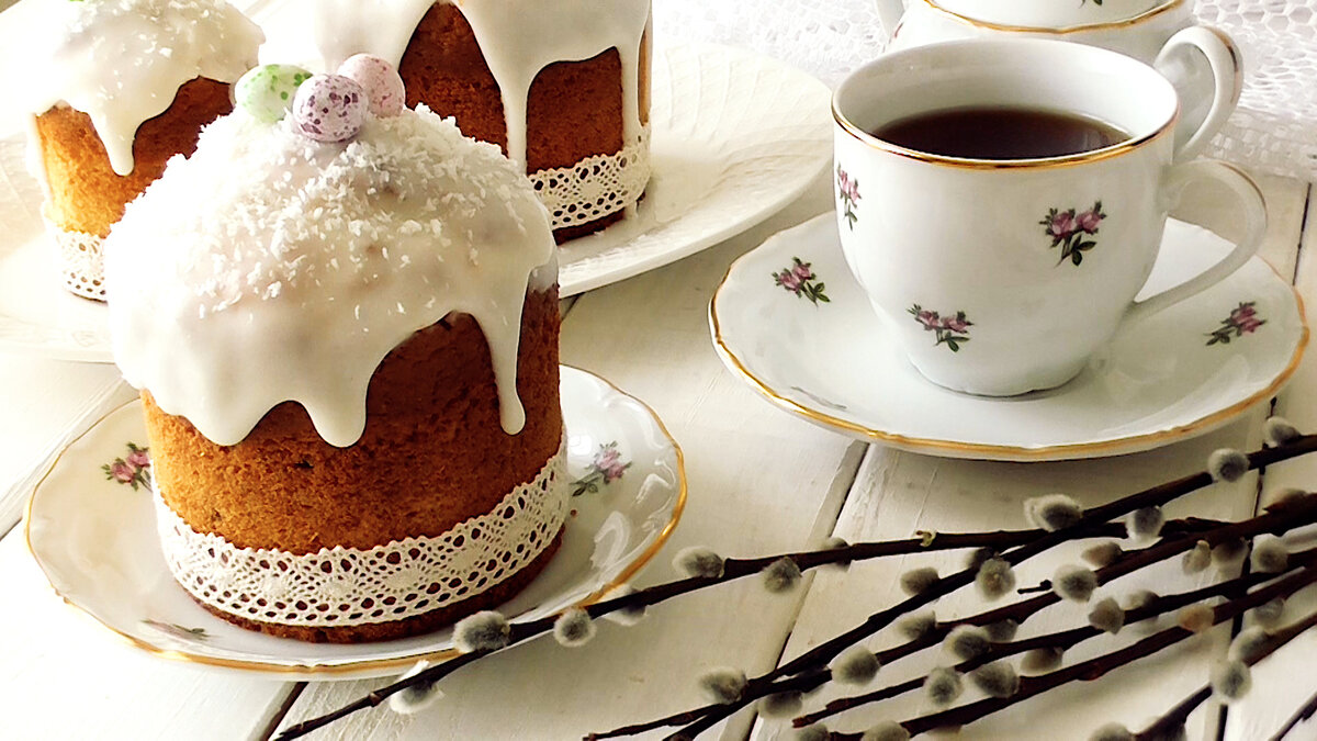 Нежные Кокосовые Куличи без дрожжей!