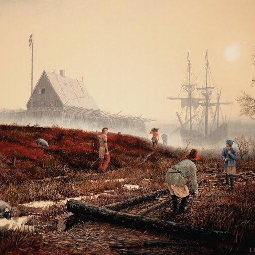 Форт Нассау. Худ. Л.Тантильо