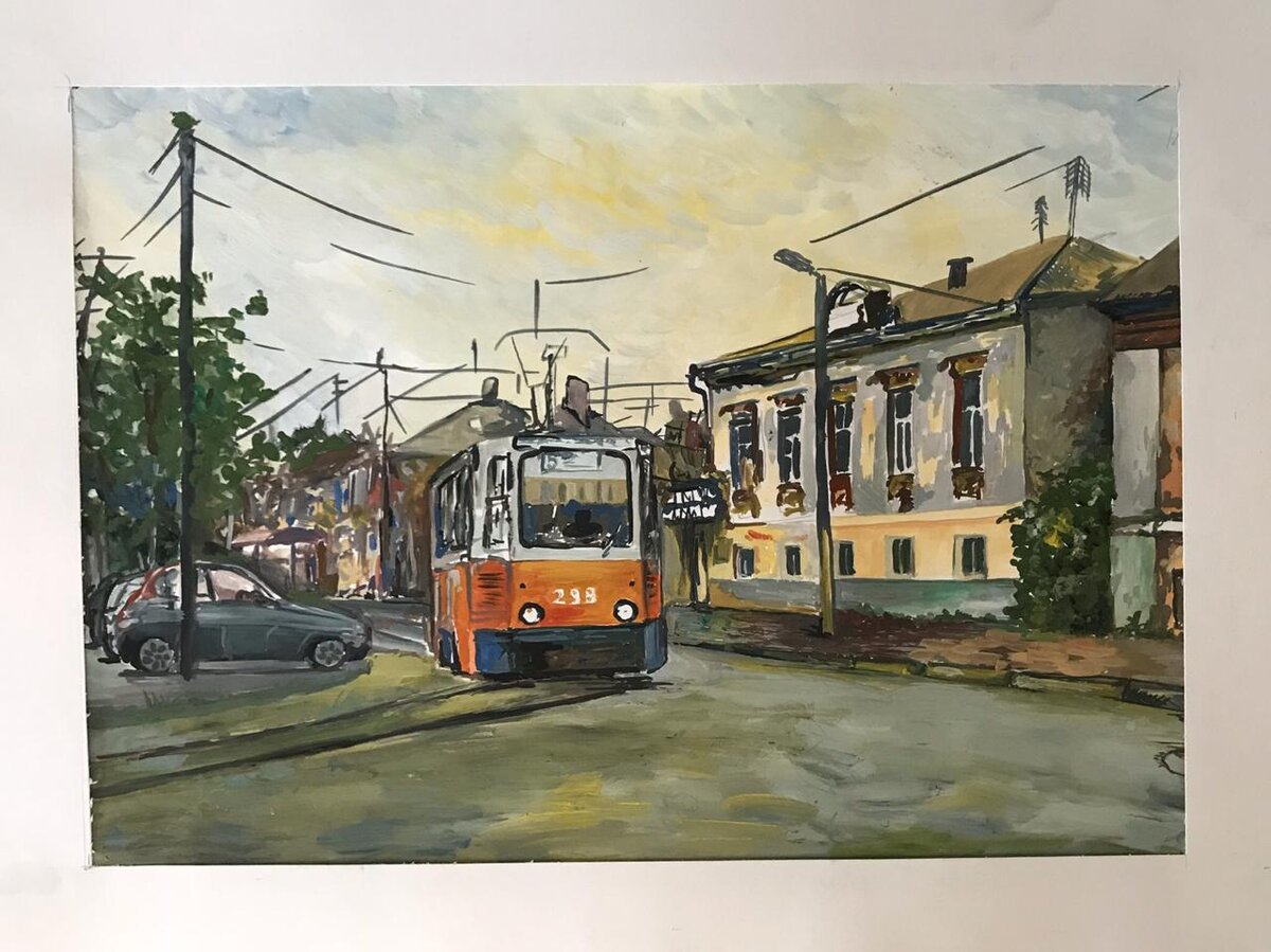 «Таганрог  2014г. Гуашь, бумага»