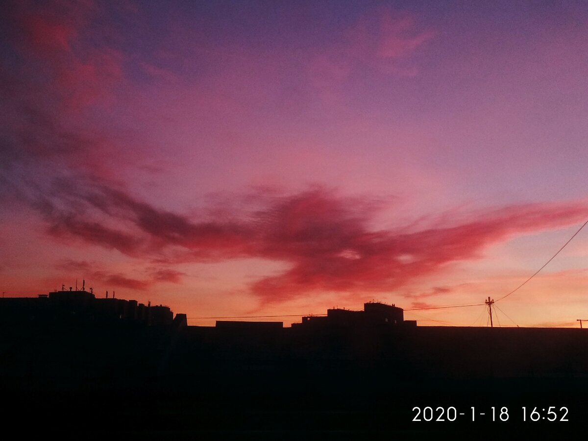 Закат вид с 5-ого этажа (Дорож Е.)