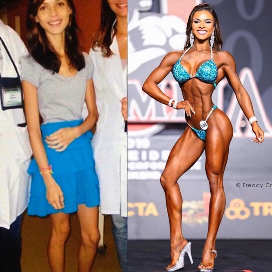 Элиза Печини "до" и "после".