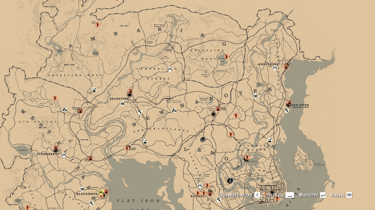 скрин карты из игры