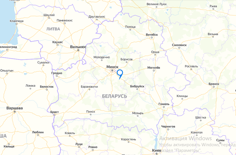 Положение на карте мира